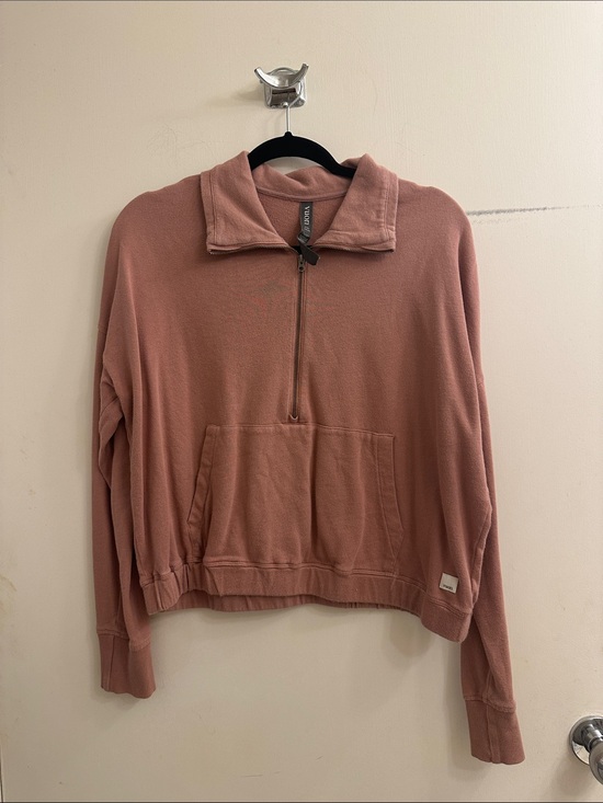 Vuori Tops - Vuori Women's Sunnyside Half Zip Dusty Rose Athleisure Yoga Lounge Small